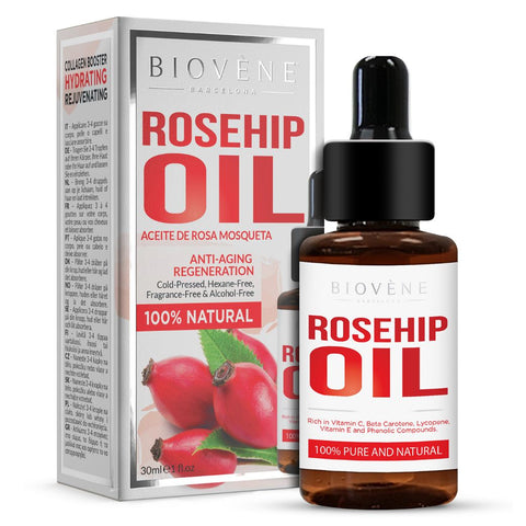 Buy Biovene Rosehip Pure Natural Anti-Aging Regeneration Oil 30 ML Online - Kulud Pharmacy