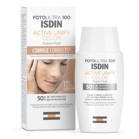 Buy Isdin Foto Ultra Active Sunscreen Unify Fusion Color Fluid 50 ML Online - Kulud Pharmacy