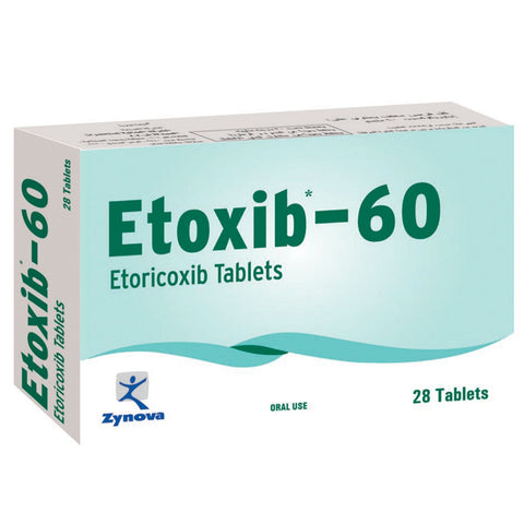 Buy Etoxib Tablet 60 Mg 28 PC Online - Kulud Pharmacy