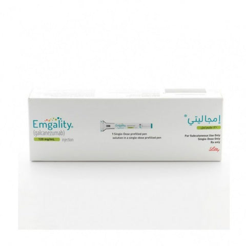 Buy Emgality 120Mg/Ml Injection Pre Filled Pen 1VL (Upon Request) Online - Kulud Pharmacy