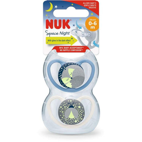 Buy Nuk Paci Si Ine S1 Space Night Boy 2 1BX Online - Kulud Pharmacy