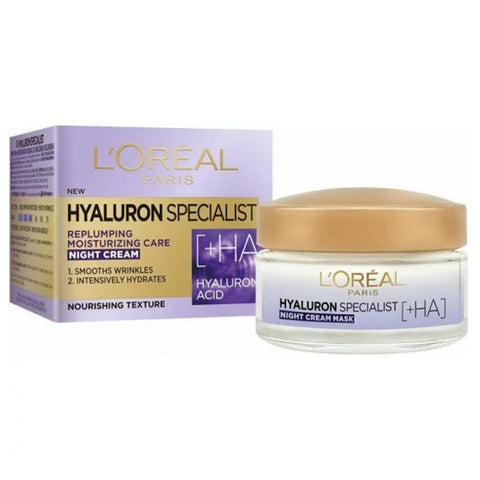 Buy Loreal Hyaluron Expert Night Cream Face Mask 50 ML Online - Kulud Pharmacy