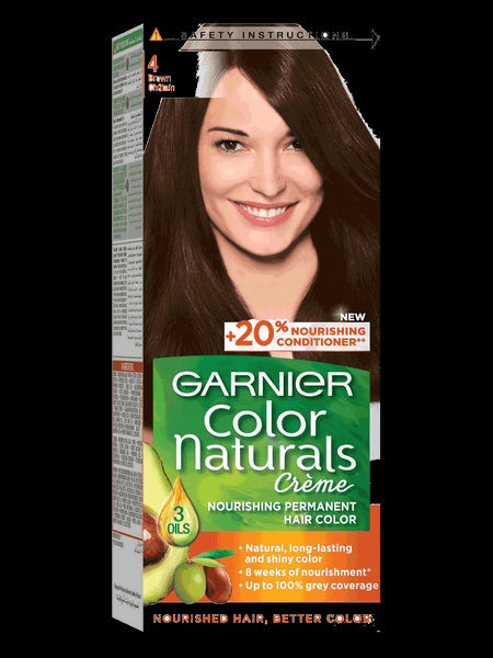 Buy Garnier Color Natural Brown 4 Hair Color 110 ML Online - Kulud Pharmacy