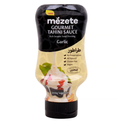 Mezete Tahini Sauce Garlic 315g Regular