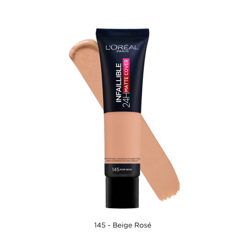 Buy L'Oreal Paris Infallible Matte Cover 145 Beige Foundation 40.82 GM Online - Kulud Pharmacy