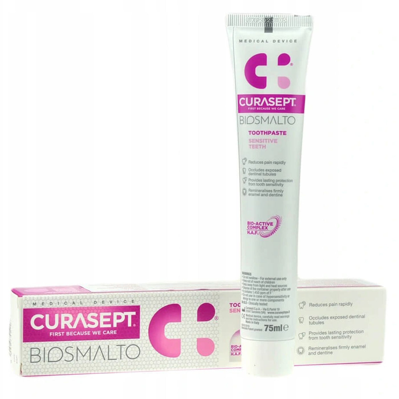 Curasept Biosmalto Sensitive Teeth Toothpaste 75 ML Kulud Pharmacy curasept-biosmalto-sensitive-teeth-toothpaste-75-ml-kulud-pharmacy