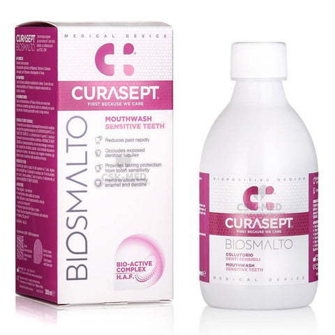 Buy Curasept Biosmalto Sensitive Teeth Mouth Wash 300 ML Online - Kulud Pharmacy