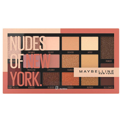 Buy Maybelline New York Nudes Of New York Pallette Eye Shadow 10 Tab Online - Kulud Pharmacy