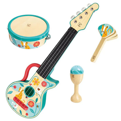 Hape - 4 In 1 Ukulele Set