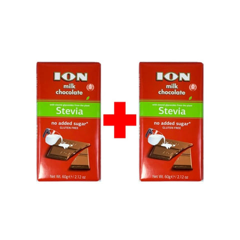 Ion Milk Chocolate With Stevia 2 Pieces