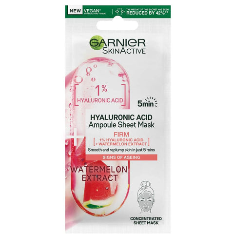 Buy Garnier Skin Active Hyaluronic Acid 5 Min Watermelon Mask 15 GM Online - Kulud Pharmacy