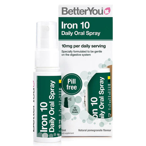 Buy Better You Iron 10 Daily Oral Spray 25 ML Online - Kulud Pharmacy