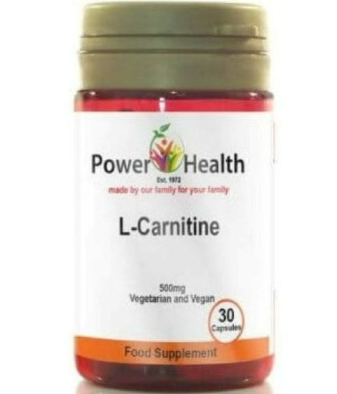 Buy Power Health L-Carnitine 500Mg Caps 30S Tablet 500 Mg 30 PC Online - Kulud Pharmacy