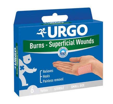 Urgo Burns Superficial Wounds Bandage 4 PC | Plasters Urgo Burns Superficial Wounds Bandage 4 PC | Plasters