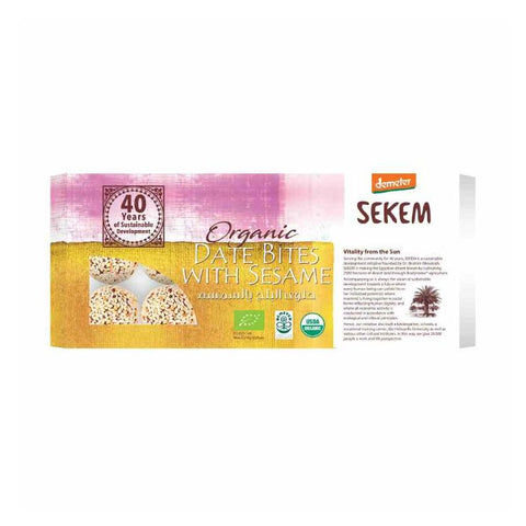 Sekem Organic Dates Bites with Sesame 120g