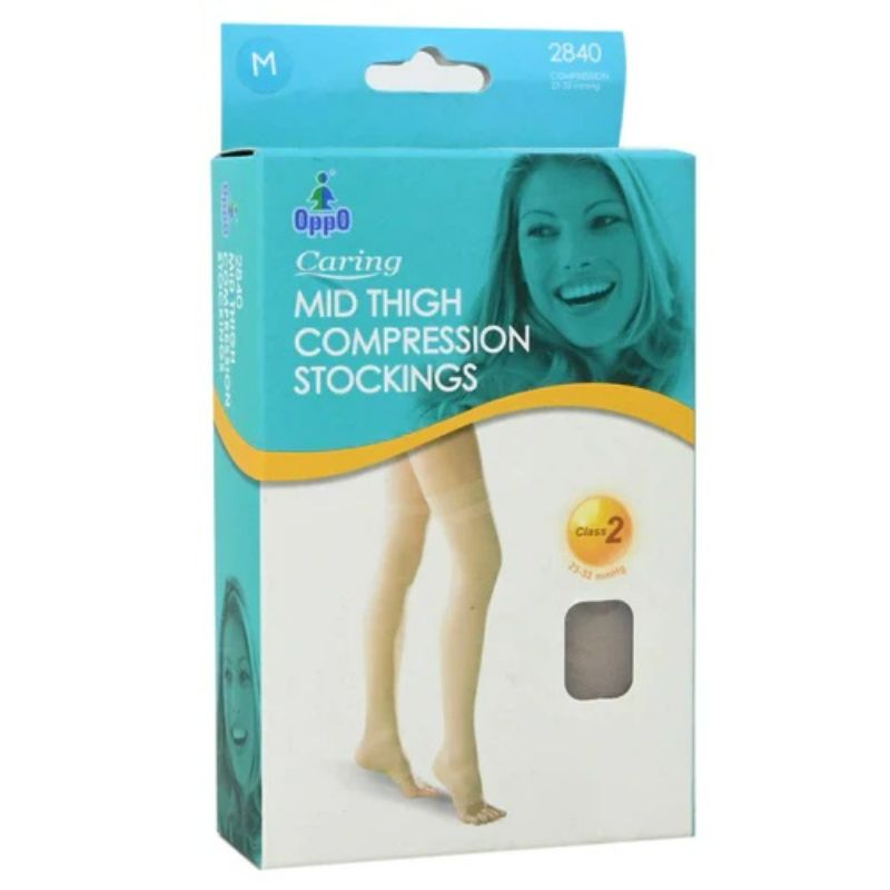 Oppo Mid Thigh Compression Stockings-Class 2/ Open Toe 2840-Bg-V | Compression Stockings Oppo Mid Thigh Compression Stockings-Class 2/ Open Toe 2840-Bg-V | Compression Stockings