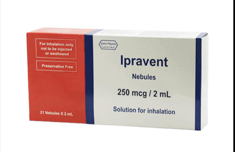 Buy Ipravent 250Mcg / 2Ml Nebuliser Liquid 250 Mcg 21 PC Online - Kulud Pharmacy