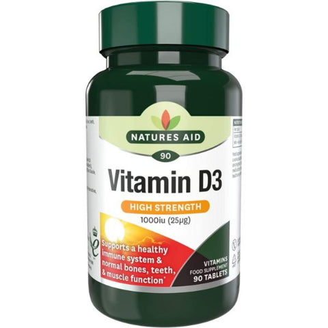 Nature's Aid Vitamin D3 1000 Iu 90PC