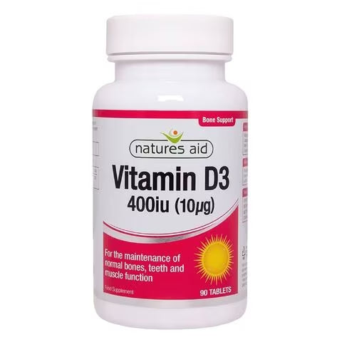 Buy Naturals Aid Vitamin D3 Tablet 400 I.U 90 Tab Online - Kulud Pharmacy