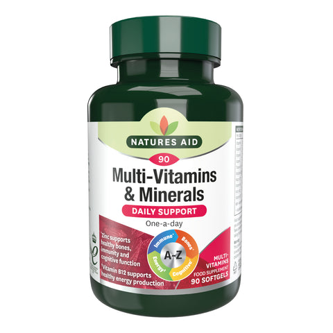 Naturals Aid Multi Vitamin & Minerals With Iron Capsule 90 CAP