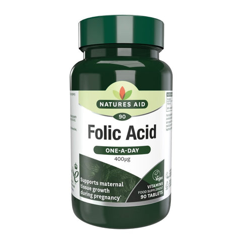 Naturals Aid Folic Acid Tablet 400 Mg 90 Tab