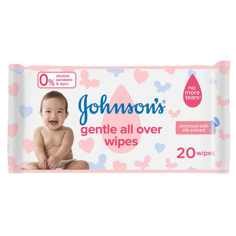 Johnson & Johnson Baby Gentle All Over Wipes 20'S 20PC