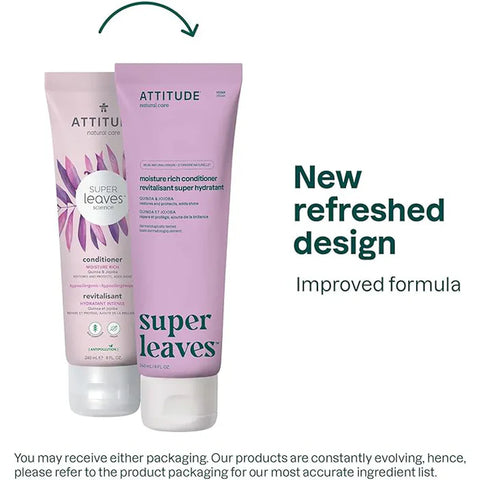 Attitude Super Leaves Moisture Rich Conditioner, Quinoa And Jojoba 240Ml