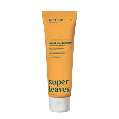 Attitude Super Leaves Volume & Shine Conditioner, Soy Protein And Cranberries 240Ml