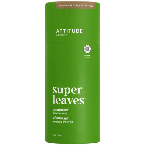 Attitude Super Leaves Plastic Free Deodorant, Olive Leaves 85G