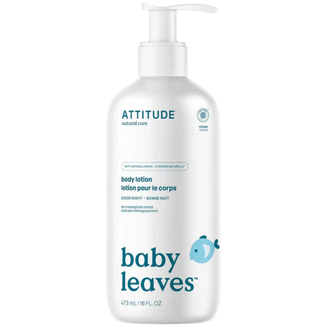 Attitude Baby Leaves Body Lotion, Good Night Almond Milk 473Ml