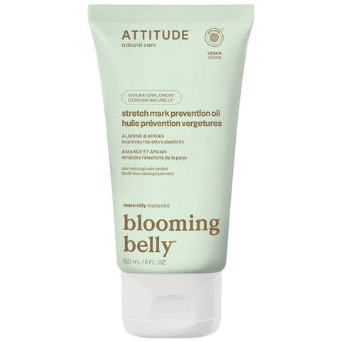 Attitude Blooming Belly Pregnancy Stretch Mark Prevention Oil Almond & Argan 150Ml