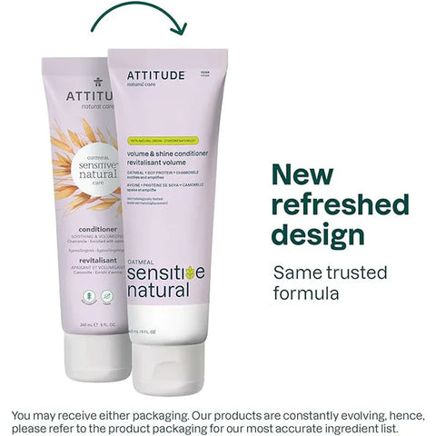 Attitude Sensitive Skin Volume & Shine Conditioner, Chamomille 240Ml