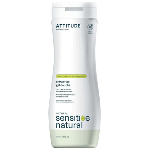 Attitude Sensitive Skin Natural Shower Gel, Avocado Oil 473Ml