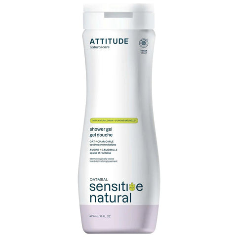 Attitude Sensitive Skin Natural Shower Gel, Chamomille 473Ml