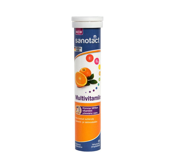 Sanotact Multivitamin Orange Effervescent Tablet 20 BT | Multivitamins Sanotact Multivitamin Orange Effervescent Tablet 20 BT | Multivitamins