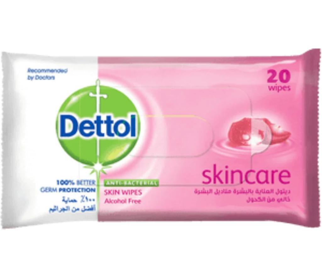 Dettol Skincare Wipes 20 PC | Hand Sanitizers Dettol Skincare Wipes 20 PC | Hand Sanitizers