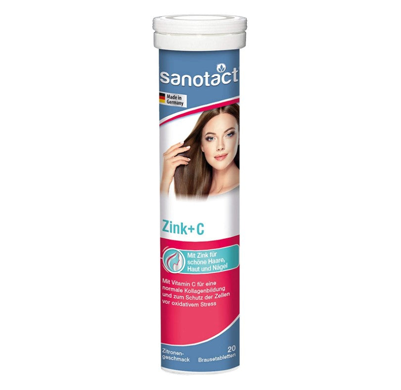 Sanotact Beauty Elixir Zinc + C Effervescent Tablet 3.3/400 20 CT | Zinc Sanotact Beauty Elixir Zinc + C Effervescent Tablet 3.3/400 20 CT | Zinc