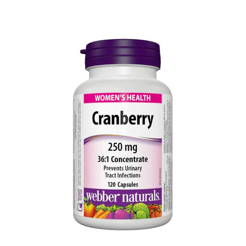 Webber Naturals Cranberry Capsule 250 Mg 120 CAP
