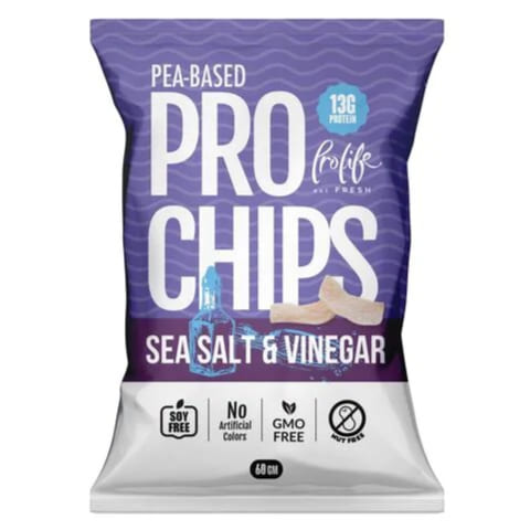 Prolife Pro Chips Sea Salt&vinegar 60g