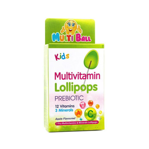 Buy Multiball Kids Multivitamin Lollipops 7'S 7PC Online - Kulud Pharmacy