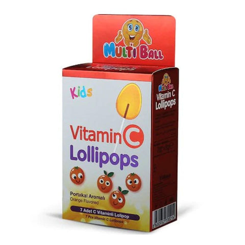 Buy Multiball Kids Vitamin C Lollipops 7'S 7PC Online - Kulud Pharmacy