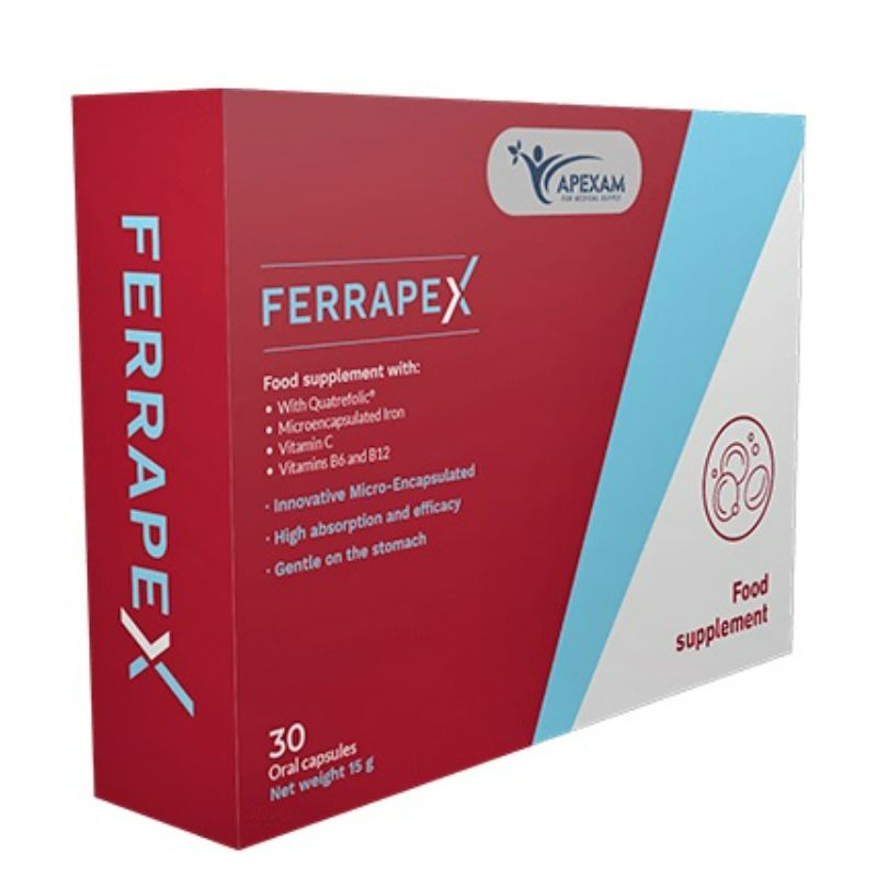 Apexam Ferrapex Cap 30`S 30CAP | Iron Apexam Ferrapex Cap 30`S 30CAP | Iron