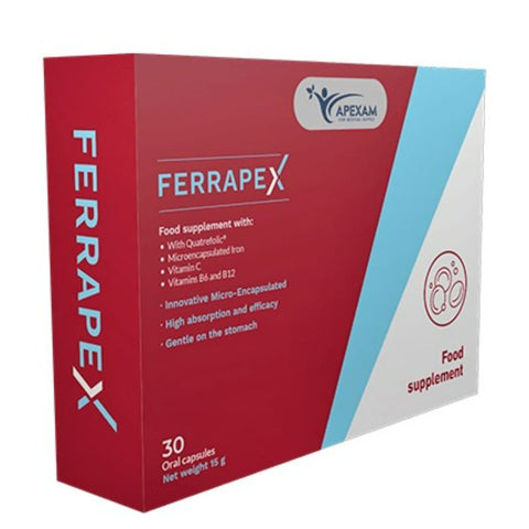 Buy Apexam 	Ferrapex Cap 30`S 30CAP Online - Kulud Pharmacy