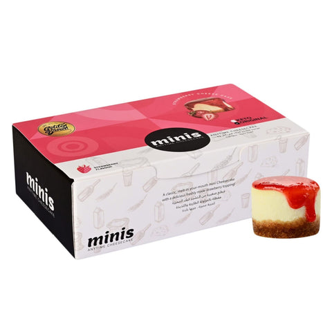 Golden Brown Frozen Minis Cheese Cake Strawberry Flavour Delights, 160G