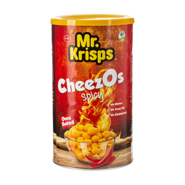 Mr. Krisps Cheezos Spicy Can 80Gm | Organic Chips Mr. Krisps Cheezos Spicy Can 80Gm | Organic Chips
