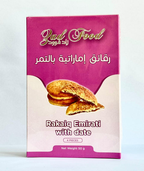 Zad Food Rakaiq Emirati With Date 4 Pcs