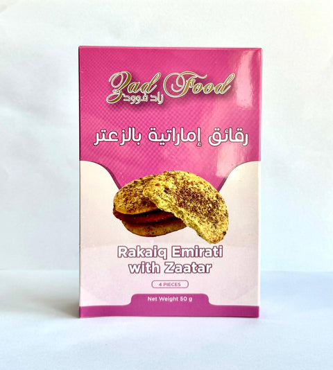 Zad Food Rakaiq Emirati With Zaatar 4 Pcs