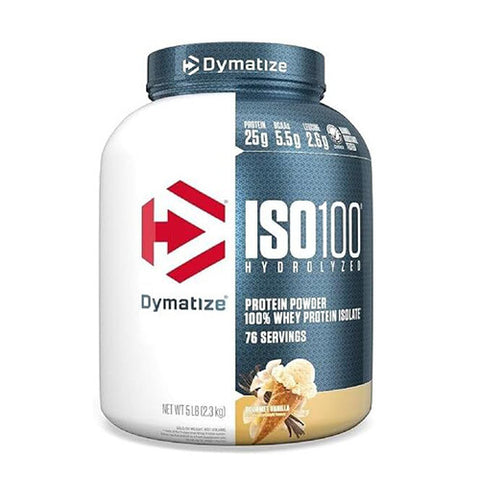 Dymatize Iso100 Whey Protein Powder Isolate 5 Lbs Vanilla 5LB