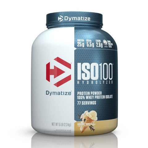 Dymatize Iso100 Whey Protein Powder Isolate 5 Lbs Vanilla 5LB