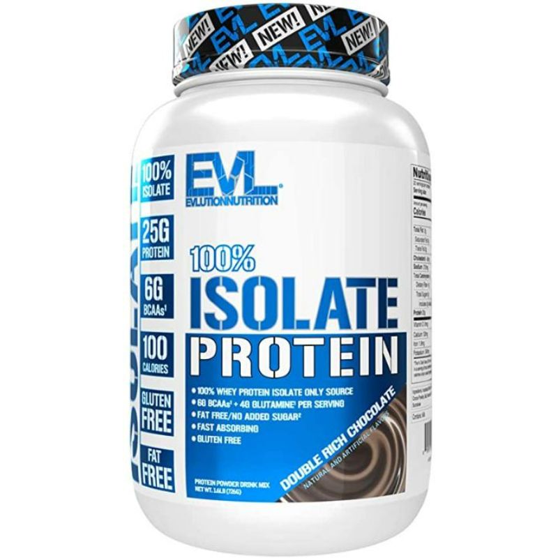 Evl Isolate Protein Double Rich Chocolate 726Gm 726GM | Whey Isolate Evl Isolate Protein Double Rich Chocolate 726Gm 726GM | Whey Isolate